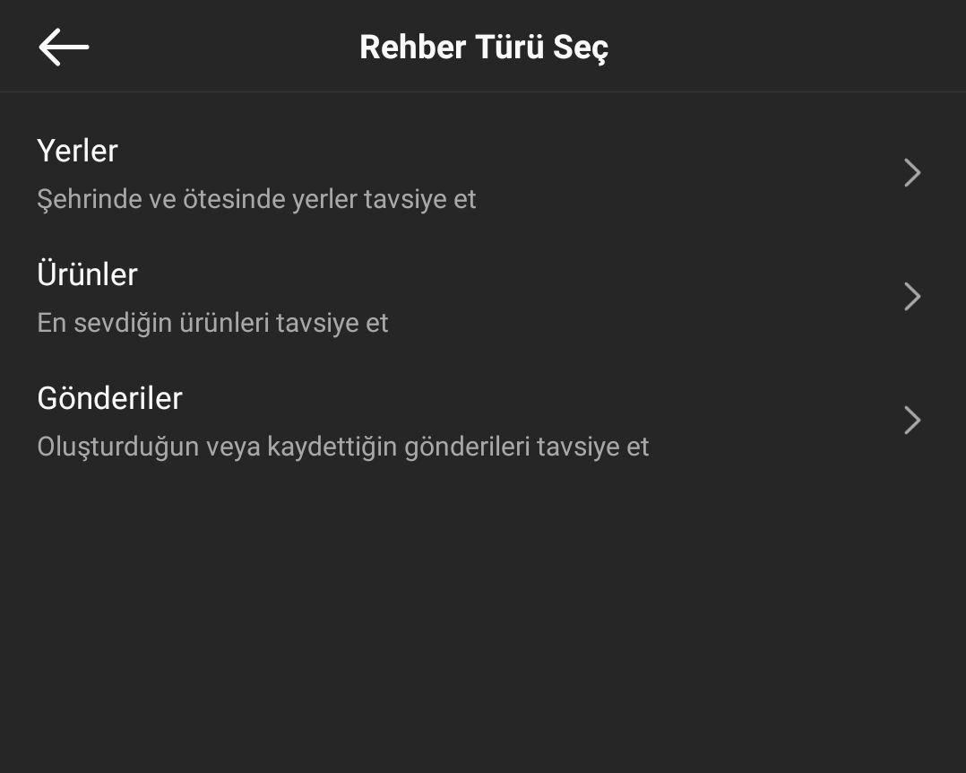 Rehber türleri