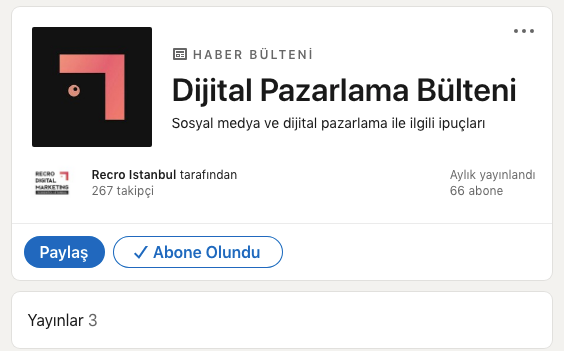 LinkedIn Bültenler Nedir?