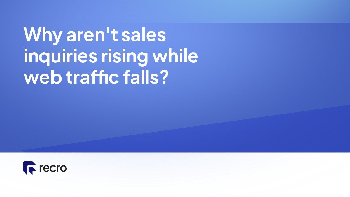 Why aren't sales inquiries rising while web traffic falls?